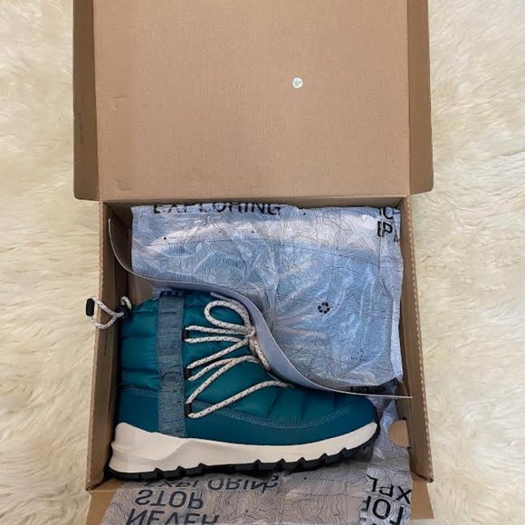 NIB $145 THE NORTH FACE Women 9 ThermoBall Lace Up Slip On Boots Winter Shoes - Picture 8 of 12